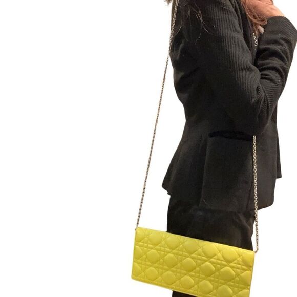 The carnage Lady Dior lamb skin pouch, - Picture 5 of 11